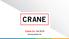 Crane Co. Q Earnings Release Call