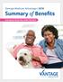 Vantage Medicare Advantage 2019 Summary of Benefits. Dual Special Needs Plan (HMO-POS SNP)