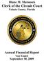 Clerk of the Circuit Court County of Volusia, Florida ANNUAL FINANCIAL REPORT. Year Ended September 30, 2009