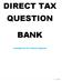 DIRECT TAX QUESTION BANK