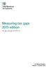 Measuring tax gaps 2013 edition. Tax gap estimates for