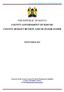 THE REPUBLIC OF KENYA COUNTY GOVERNMENT OF KISUMU COUNTY BUDGET REVIEW AND OUTLOOK PAPER