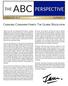 THE ABC PERSPECTIVE. Changing Consumer Habits: The Global Revolution
