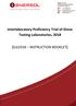 Interlaboratory Proficiency Trial of Glove Testing Laboratories, 2018 [ILG2018 INSTRUCTION BOOKLET]