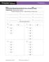 Proportional Reasoning and Scale: Solve Problems Using Proportions: Play Answer Sheet