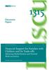 Financial Support for Families with Children and Its Trade-offs. Discussion Papers. Balancing Redistribution and Parental Work Incentives