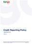 Credit Reporting Policy