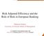 Risk Adjusted Efficiency and the Role of Risk in European Banking