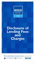 Disclosure of Lending Fees and Charges