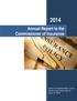 Annual Report to the Commissioner of Insurance