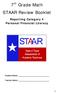 7 th Grade Math STAAR Review Booklet
