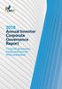 2018 Annual Investor Corporate Governance Report. Corporate governance: trends and issues for 2018 and beyond