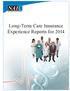 Long-Term Care Insurance Experience Reports for 2014