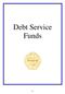 Debt Service Funds M 1