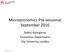 Microeconomics Pre-sessional September 2016