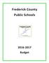 Frederick County Public Schools Budget