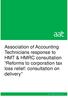 Association of Accounting Technicians response to HMT & HMRC consultation Reforms to corporation tax loss relief: consultation on delivery