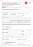 Charity deposit account application form