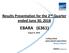 Results Presentation for the 2 nd Quarter ended June 30, 2018 EBARA (6361) August 9, 2018