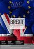 BREXIT. Impact on financial markets ahead of the EU referendum TAX CREDIT ON DIVIDENDS ABOLISHED PENSION MAY / JUNE 2016