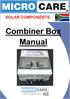 Combiner Box Manual 0
