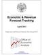Economic & Revenue Forecast Tracking