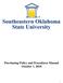 Southeastern Oklahoma State University. Purchasing Policy and Procedures Manual October 1, 2018