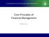Core Principles of Financial Management. Webinar 1