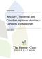 Ancillary, Incidental and Canadian registered charities Concepts and Meanings
