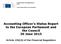 Accounting Officer's Status Report to the European Parliament and the Council 30 June 2015
