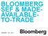 BLOOMBERG SEF & MADE- AVAILABLE- TO-TRADE
