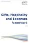 Gifts, Hospitality and Expenses Framework