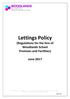 Lettings Policy (Regulations for the hire of Woodlands School Premises and Facilities) June 2017