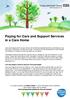 Paying for Care and Support Services in a Care Home