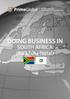 DOING BUSINESS IN. SOUTH AFRICA (KwaZulu-Natal)