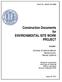 Construction Documents for ENVIRONMENTAL SITE WORK PROJECT