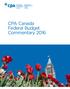 CPA Canada Federal Budget Commentary 2016