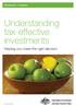Introduction for investors. Understanding tax-effective investments Helping you make the right decision