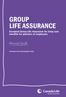 GROUP LIFE ASSURANCE. Technical Guide. Excepted Group Life Assurance for lump sum benefits for partners of employees