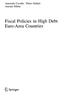 Fiscal Policies in High Debt