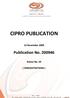 CIPRO PUBLICATION. Publication No November Notice No. 29 ( DEREGISTRATIONS ) Page : 1 :
