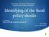Identifying of the fiscal policy shocks