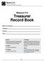 Treasurer Record Book