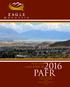 2016 PAFR. Popular Annual Financial Report for Eagle Mountain City Utah. Fiscal Year Ended June 30