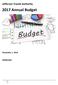 Jefferson Transit Authority Annual Budget. November 1, 2016 PROPOSED