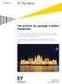 EY Tax News. The autumn tax package is before Parliament 10/2013