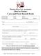 Manatee River Fair Association (Beef or Swine) Care and Feed Record Book