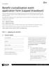 Benefit crystallisation event application form (capped drawdown)
