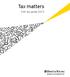 Tax matters. Irish tax guide 2013