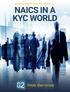 Business Classification Best Practices NAICS IN A KYC WORLD